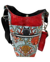 Load image into Gallery viewer, Shallow Water Friends Crossbody Water Bottle Bag w/Cell Phone Pouch, Zipper Pocket and Key Wristlet