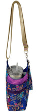 Load image into Gallery viewer, Colorful Octopus Crossbody Water Bottle Bag w/Cell Phone Pouch, Zipper Pocket and Key Fob