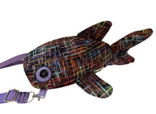 Load image into Gallery viewer, Retro Stripes Shark Crossbody Bag