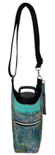 Load image into Gallery viewer, Fish Scales Crossbody Water Bottle Bag w/Cell Phone Pouch, Zipper Pocket and Key Fob