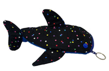 Load image into Gallery viewer, Polka Dots Small Shark Pouch with Clip