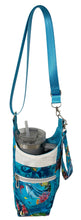 Load image into Gallery viewer, Ocean Portholes Crossbody Water Bottle Bag w/Cell Phone Pouch, Zipper Pocket and Key Fob