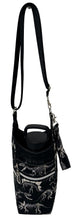 Load image into Gallery viewer, Dino Fossils Crossbody Water Bottle Bag w/Cell Phone Pouch, Zipper Pocket and Key Wristlet