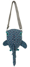 Load image into Gallery viewer, Blue Scales Shark Crossbody Bag