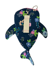 Load image into Gallery viewer, Floral Small Shark Pouch with Clip