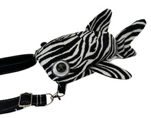 Load image into Gallery viewer, Zebra Shark Crossbody Bag