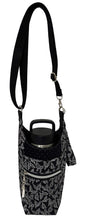 Load image into Gallery viewer, Butterflies Crossbody Water Bottle Bag w/Cell Phone Pouch, Zipper Pocket and Key Fob