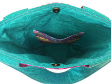 Load image into Gallery viewer, * ‘A Day at the Springs’ Little Blue Heron- Reversible Cotton Tote Bag
