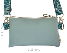 Load image into Gallery viewer, Teal Turtles Cell Phone Sling Bag

