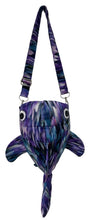 Load image into Gallery viewer, Purple Streaks Shark Crossbody Bag
