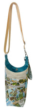 Load image into Gallery viewer, Beachside Crossbody Water Bottle Bag w/Cell Phone Pouch, Zipper Pocket and Key Wristlet
