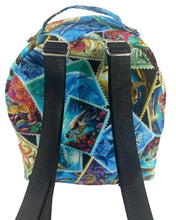 Load image into Gallery viewer, Sea Life &amp; Cork Small Backpack
