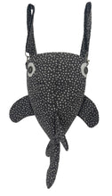 Load image into Gallery viewer, Large Grey With White Spots Shark Backpack
