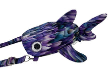 Load image into Gallery viewer, Purple Streaks Shark Crossbody Bag
