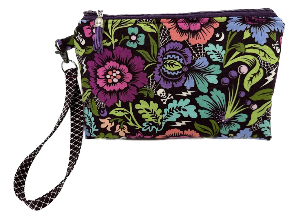 Haunted Garden Cosmetic Travel Bag w/Removable Strap