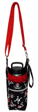 Load image into Gallery viewer, Pirates Crossbody Water Bottle Bag w/Cell Phone Pouch, Zipper Pocket and Key Fob
