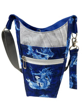 Load image into Gallery viewer, Mythical Mermaids Crossbody Water Bottle Bag w/Cell Phone Pouch, Zipper Pocket and Key Fob
