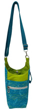 Load image into Gallery viewer, Mermaid Tails Crossbody Water Bottle Bag w/Cell Phone Pouch, Zipper Pocket and Key Wristlet
