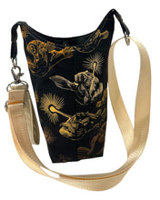 Load image into Gallery viewer, Anglerfish Crossbody Water Bottle Bag w/Cell Phone Pouch, Zipper Pocket and Key Wristlet

