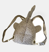 Load image into Gallery viewer, Large Grey and White Spotted Shark Backpack/Crossbody Bag
