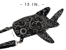 Load image into Gallery viewer, Silver Swirls Shark Crossbody Bag
