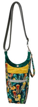 Load image into Gallery viewer, Jellyfish Crossbody Water Bottle Bag w/Cell Phone Pouch, Zipper Pocket and Key Wristlet
