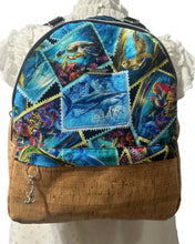 Load image into Gallery viewer, Sea Life &amp; Cork Small Backpack
