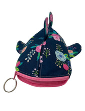 Load image into Gallery viewer, Floral Small Shark Pouch with Clip
