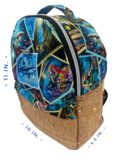 Load image into Gallery viewer, Sea Life &amp; Cork Small Backpack

