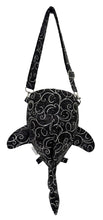 Load image into Gallery viewer, Silver Swirls Shark Crossbody Bag
