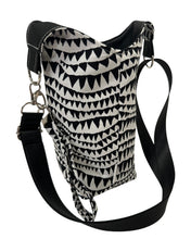 Load image into Gallery viewer, Shark Teeth Crossbody Water Bottle Bag w/Cell Phone Pouch, Zipper Pocket and Key Wristlet
