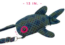 Load image into Gallery viewer, Blue-Green Shark Crossbody Bag
