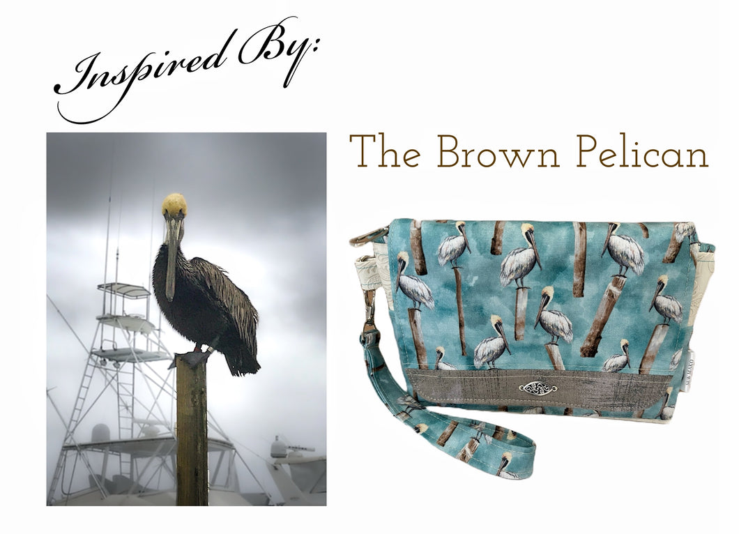 * The Brown Pelican Wristlet/Clutch Purse
