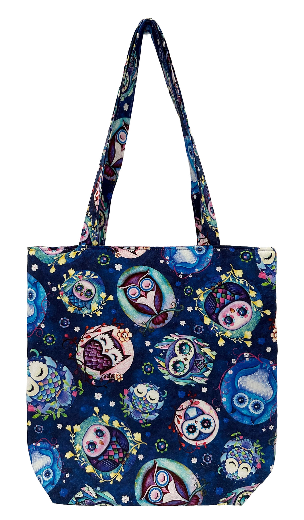 Night Owls Lined Tote Bag