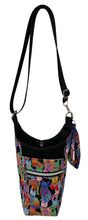 Load image into Gallery viewer, Colorful Cats Crossbody Water Bottle Bag w/Cell Phone Pouch, Zipper Pocket and Key Wristlet
