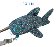 Load image into Gallery viewer, Blue Scales Shark Crossbody Bag
