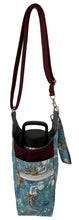 Load image into Gallery viewer, Mermaid Wishes Crossbody Water Bottle Bag w/Cell Phone Pouch, Zipper Pocket and Key Fob
