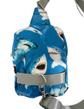 Load image into Gallery viewer, Sharks Crossbody Sling Bag
