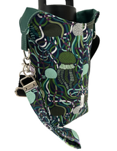Load image into Gallery viewer, Jellyfish Crossbody Water Bottle Bag w/Cell Phone Pouch, Zipper Pocket and Key Fob
