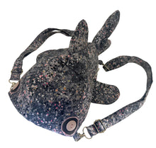 Load image into Gallery viewer, Large Grey and Pink Spotted Shark Backpack
