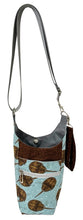 Load image into Gallery viewer, Horseshoe Crabs Crossbody Water Bottle Bag w/Cell Phone Pouch, Zipper Pocket and Key Wristlet
