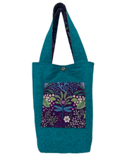 Load image into Gallery viewer, * ‘A Day at the Springs’ Little Blue Heron- Reversible Cotton Tote Bag
