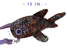 Load image into Gallery viewer, Retro Stripes Shark Crossbody Bag
