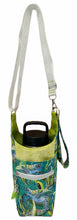Load image into Gallery viewer, Green Sea Turtles Crossbody Water Bottle Bag w/Cell Phone Pouch, Zipper Pocket and Key Fob
