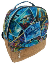Load image into Gallery viewer, Sea Life &amp; Cork Small Backpack

