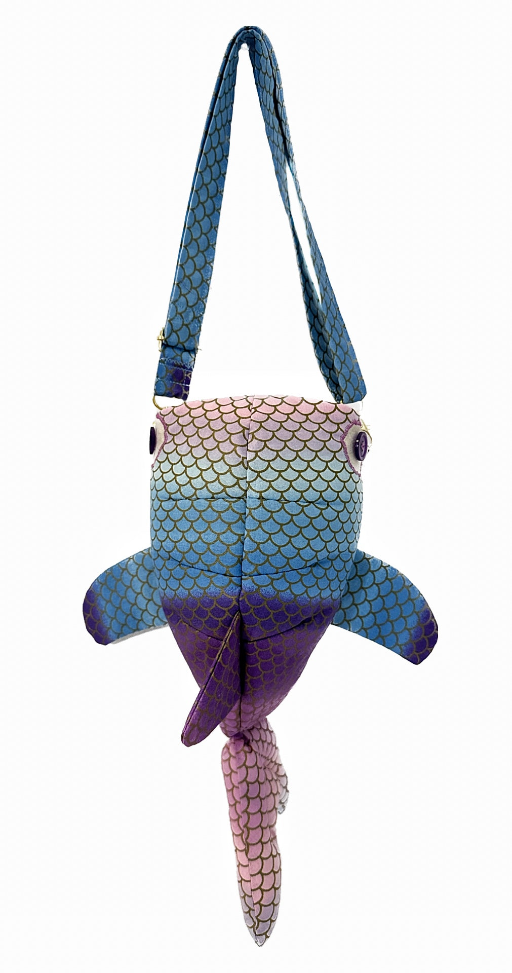 Small Mermaid Scale Shark Crossbody Bag