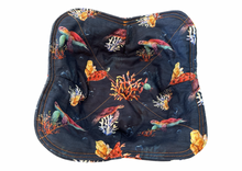 Load image into Gallery viewer, Navy Blue Sea Turtle and Coral Bowl Cozy

