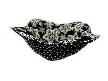 Load image into Gallery viewer, Black and White Snowflake Reversible Bowl Cozy

